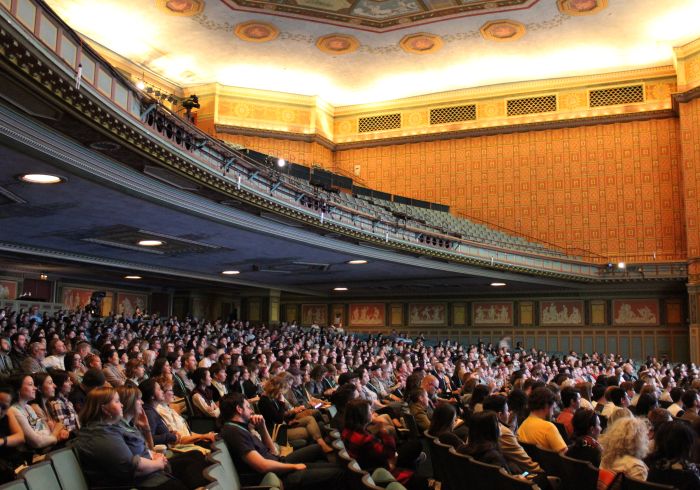 AIGA civic Auditorium seats full
