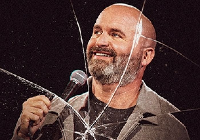 Promotional photo of Tom Segura at the Pasadena Civic Auditorium.
